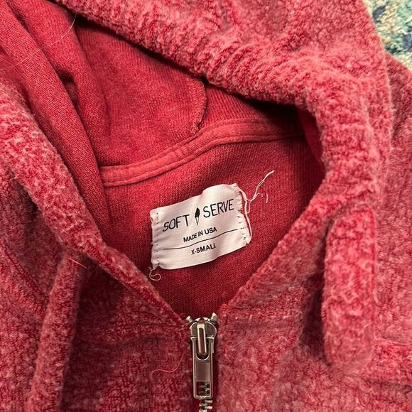 Soft Serve Original Cloud Cotton Zip Up Hoodie Made in USA XS - Picture 3 of 5
